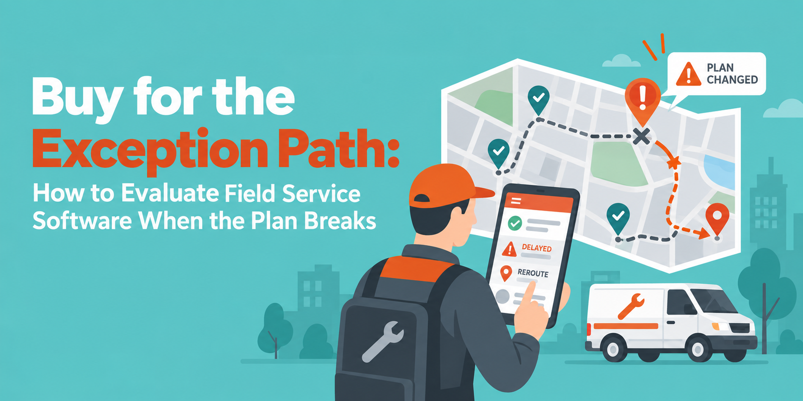 Buy for the Exception Path: How to Evaluate Field Service Software When the Plan Breaks