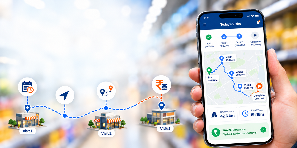 Travel Allowance Validation Through Scheduled Visit Tracking
